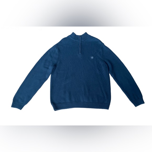 Chaps: 100% Cotton Blue Sweater - Picture 15 of 16